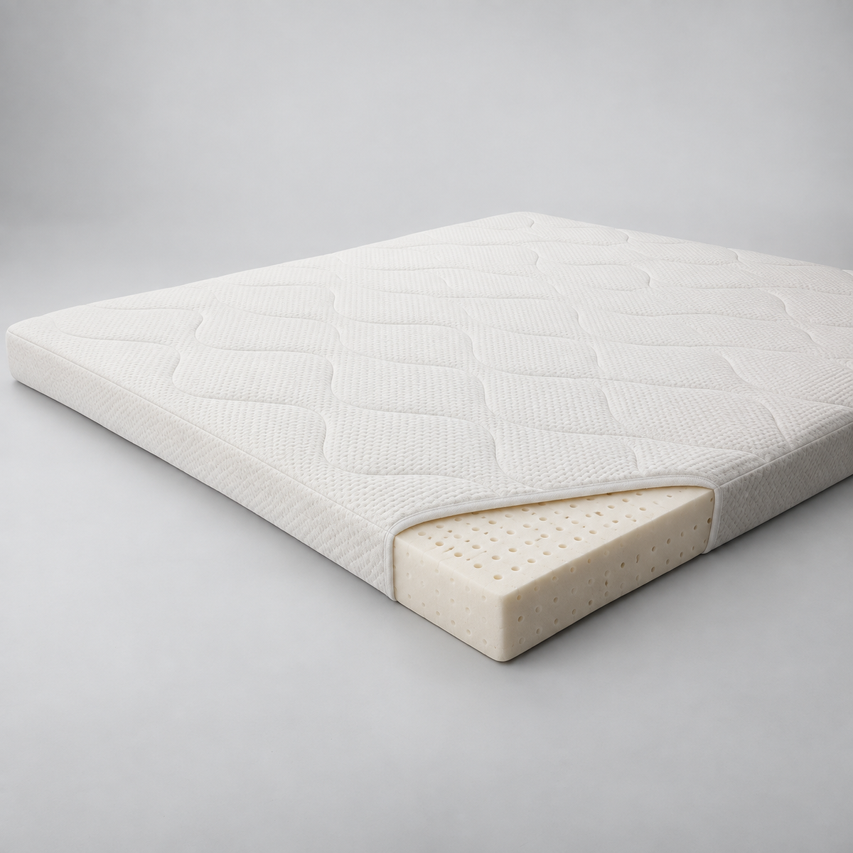 Latex Matratzen-Topper 180x200x6 cm – originale Detailansicht
